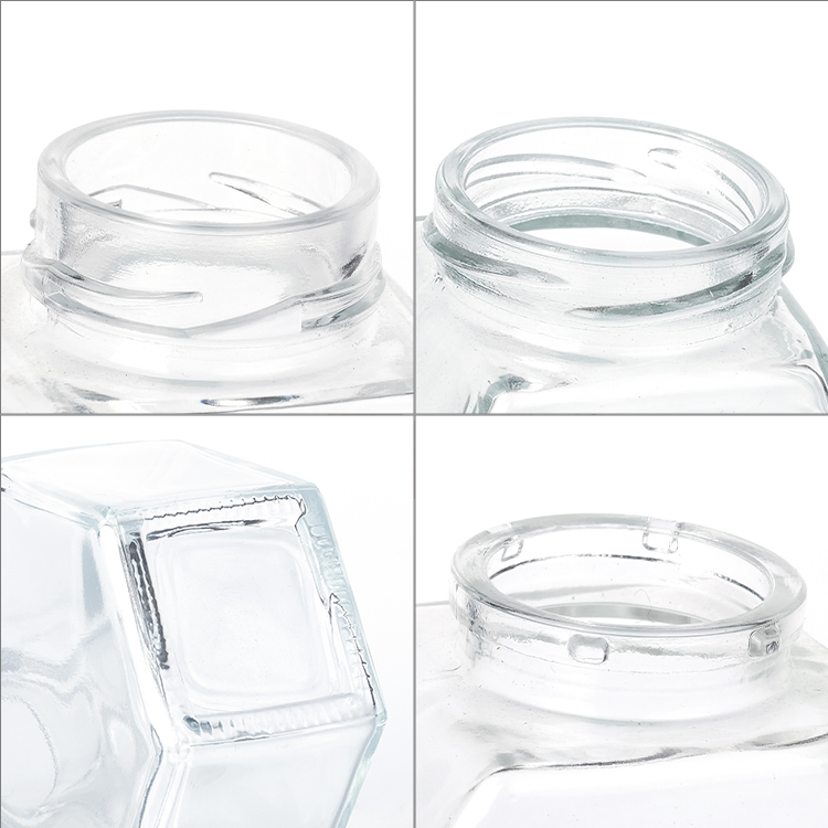 Hot Selling Hexagon Glass Jar for Honey