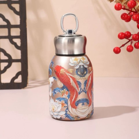 Термос стальной портативный с логотипом, 550 мл