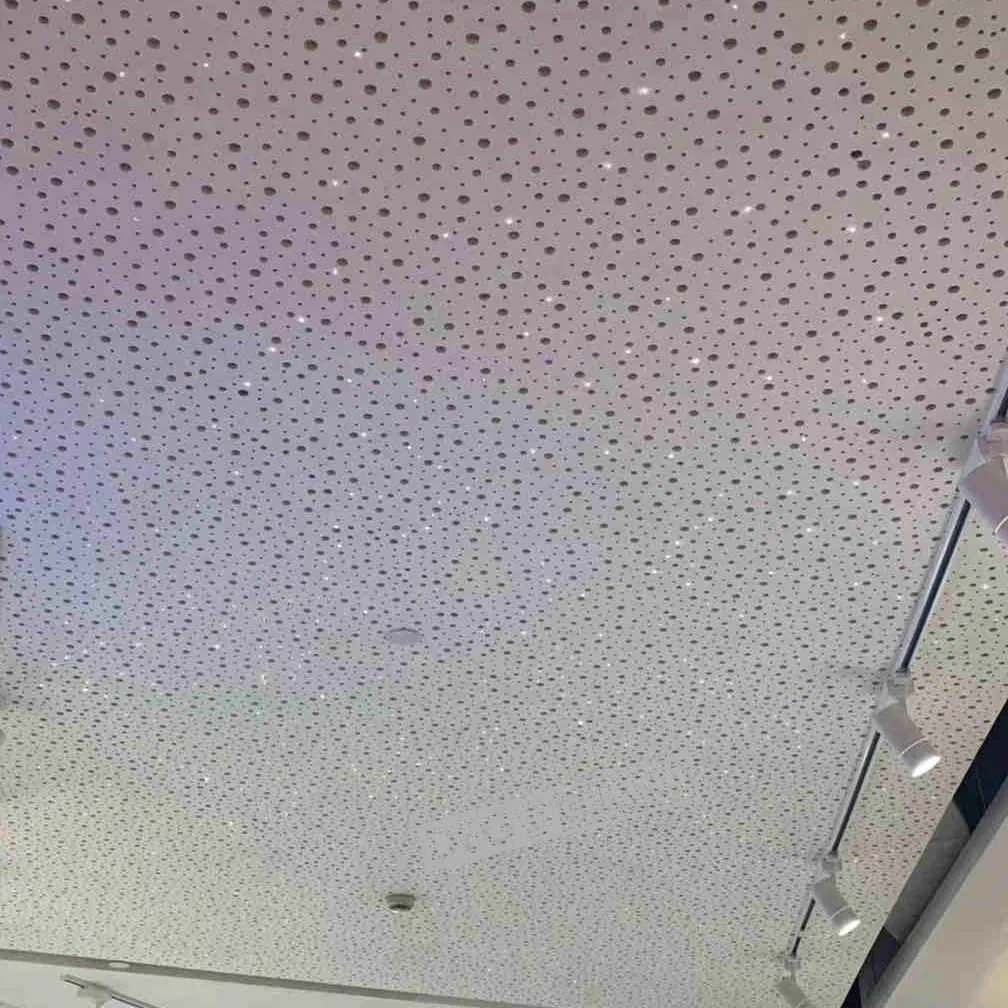 Seamless Acoustic Gypsum Ceiling Perforated Plasterboard 1200X2400mm