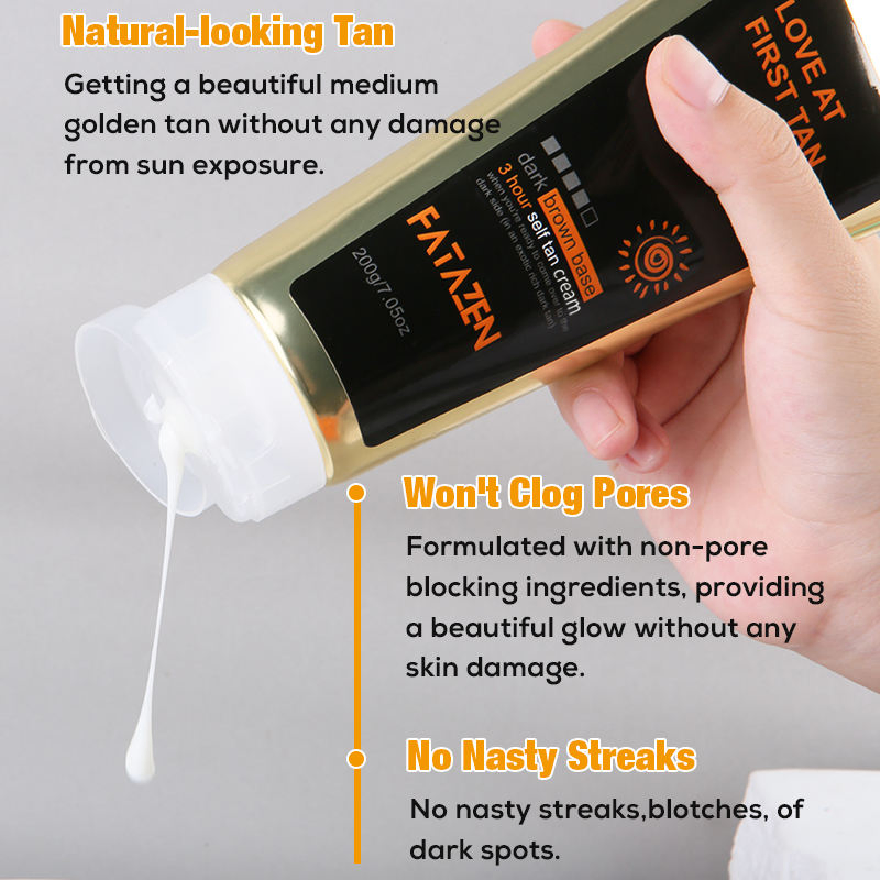 Private Label Beauty Products Vegan Hydrating Instant Dark Tanning Lotion Accelerators Suntan Self Tanner Tanning Cream