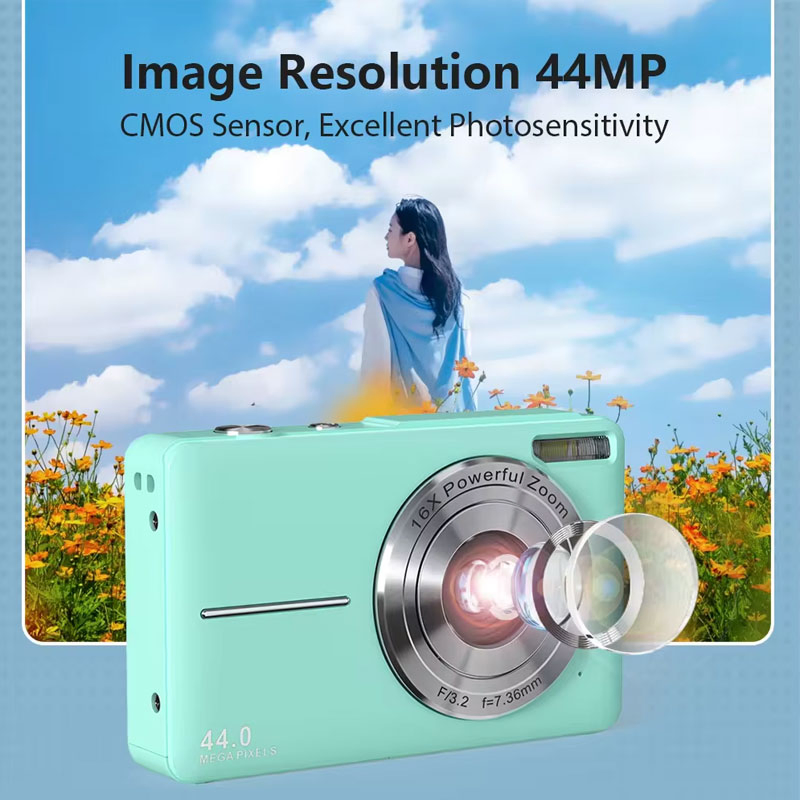 Child 4K Professional Compact Children Point and Shoot Photo Camera Digital Pocket Mini Retro Small Kid Digital Camera