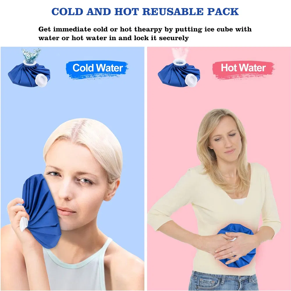 Yangzhou Medical Therapy Ice Pack Injury TPU Ice Cooler Bag Cap Dark Pink Red Green Orange Blue Colorful 9inch 11inch
