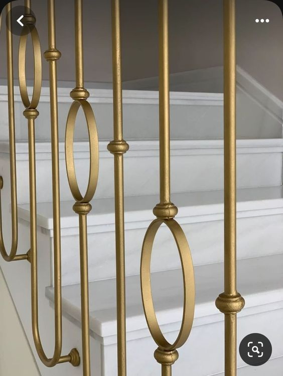 Wrought Iron Oval Stair Spindle for Metal Staircase Railing