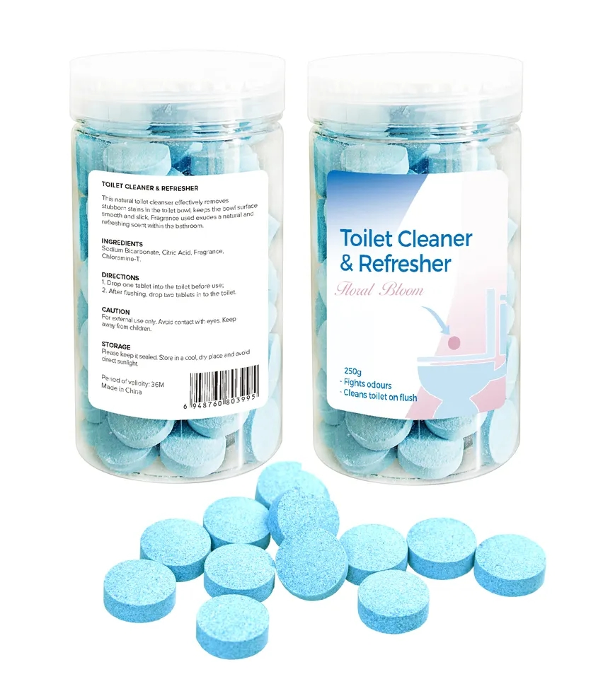 Natural Scented Solid Air Freshener Toilet Cleaning Effervescent Tablets