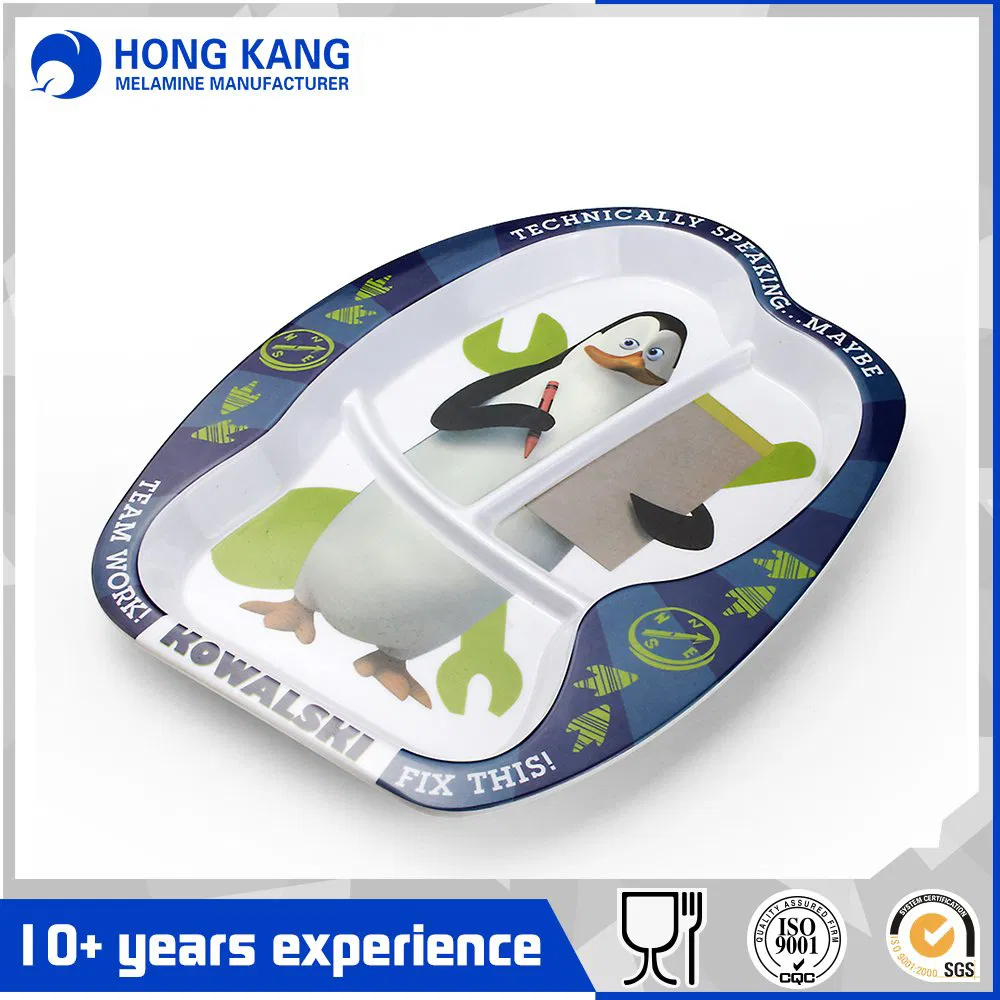 9inch Melamine Divided Plate with Logo