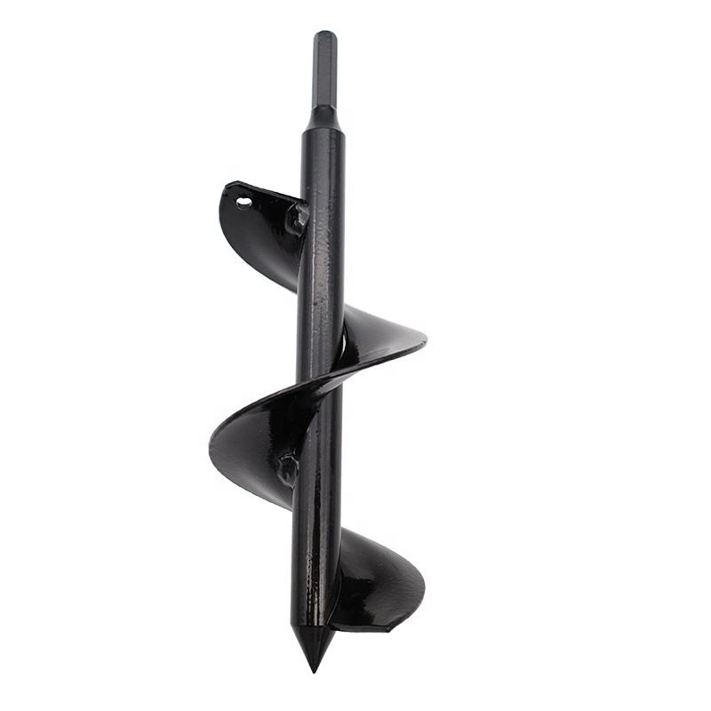 Portable Mini Garden Auger with Sturdy Black Screw and Handle Drill