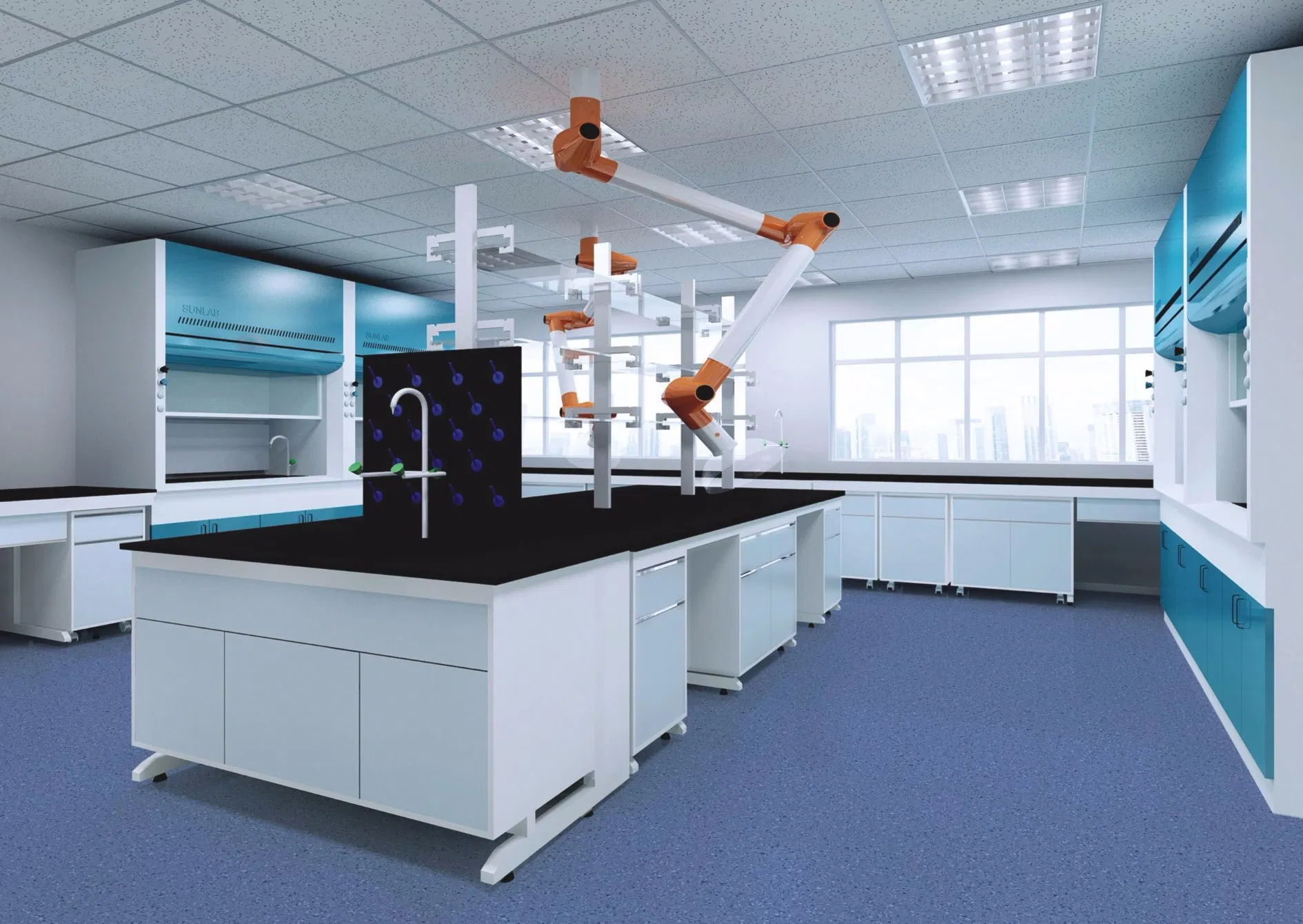 Hospital Anti-Static Commercial Polyflor Homogeneous Vinyl Flooring