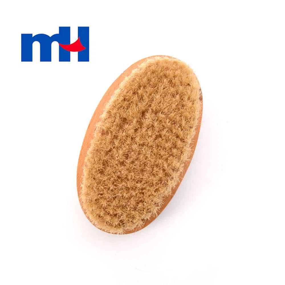 Natural Boar Bristles Wood Bath Brush Wet/Dry Brushing Exfoliation Body Brush