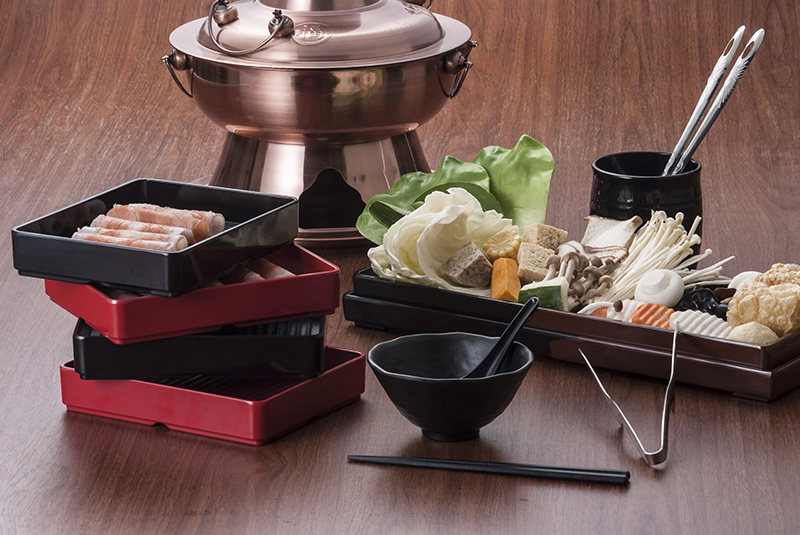 Black Matte Melamine Material Spoon Holder Chinese Hot Pot Restaurant Grilled Tong Large Spoon Ladle Serving Spoon Holder