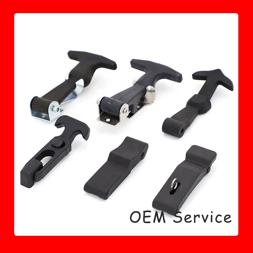 Toolbox Cooler Black T-Handle Rubber Flexible Pull Down Toggle Latch Draw Latches