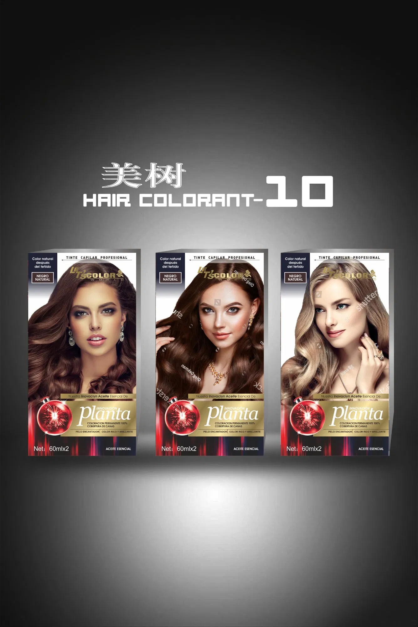 Popular Natural Hair Color Cream for Hair Root 60ml+60ml