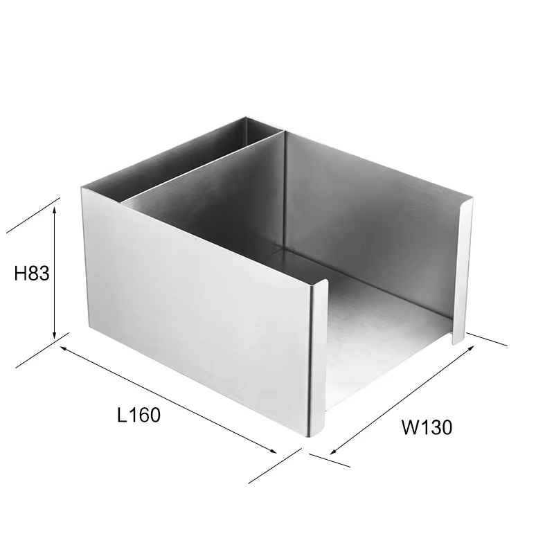 Custom Durable Space-Saving Design Satin Finish Black Silver Gold Metal Bar Caddy for Kininvie Knappogue Castle