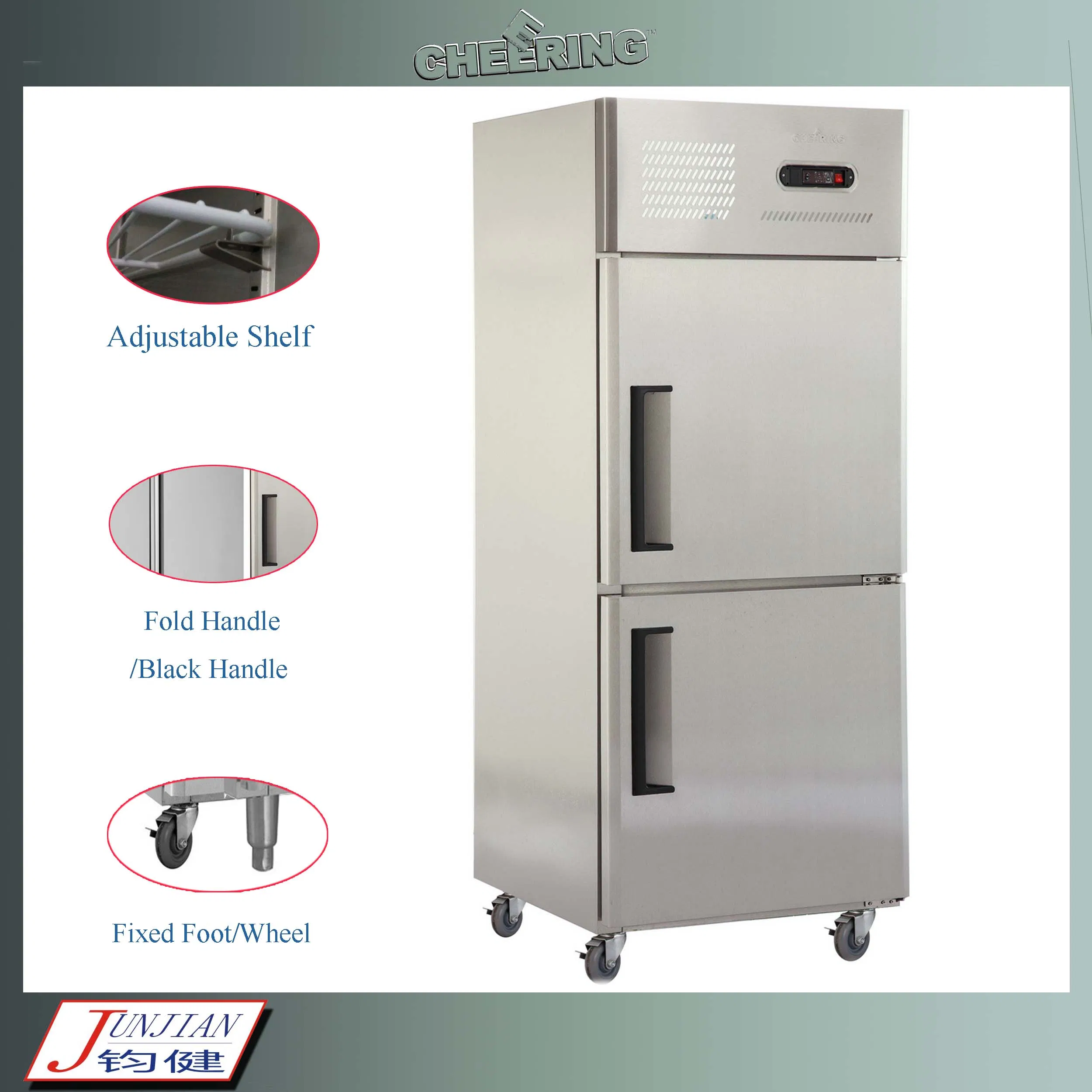 Commercial Grade Vertical Freezer with Dual Temperature Control