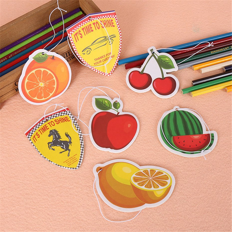 Hot Selling Long Lasting Custom Promotional Christmas Gift Logo Hanging Car Perfume Air Fresheners