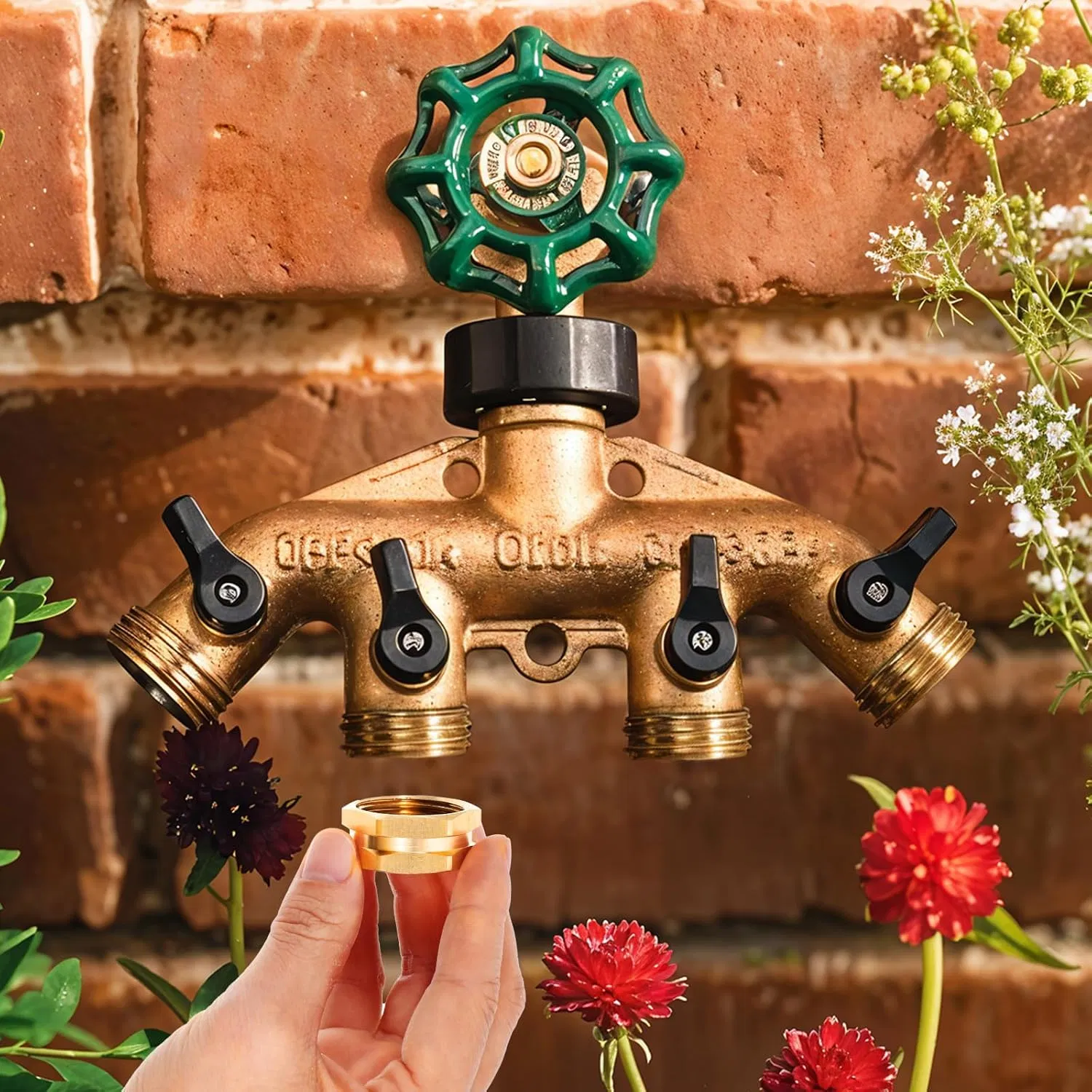 Durable Brass Garden Hose End Cap with Leak-Proof Gasket