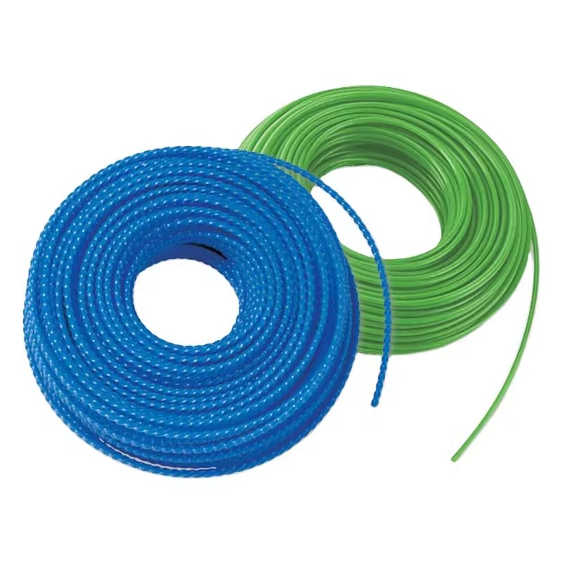 Diameter 2.4mm 2.7mm 3mm Length 5m 10m 15m Nylon Spiral Grass Lawn Mower Brush Cutter Rope Trimmer Line
