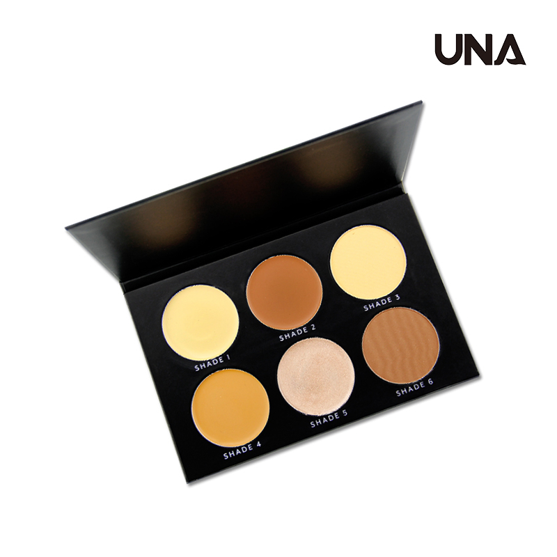 Wholesale 6 Color Multipurpose Face Body Contour Shading Powder Private Label Long Lasting Makeup Concealer Palette