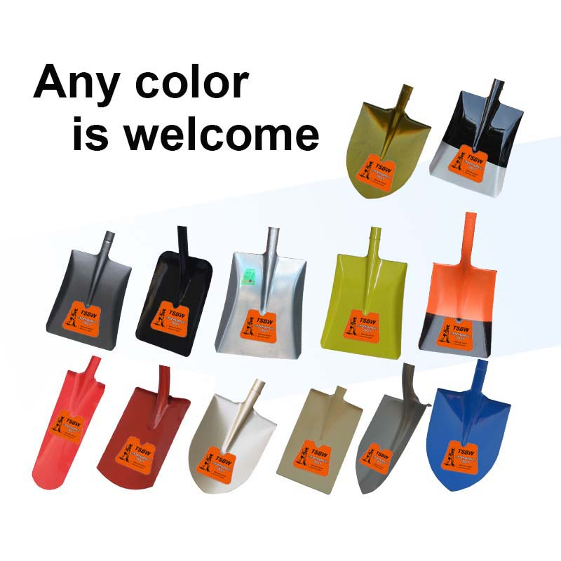 S501 All Steel Garden Hand Tool Construction Spade Hardware Agricultural Farming Elephant Short Handle Shovel