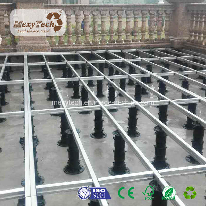Balcony Raised Flooring Adjustable Plastic Pedestal for WPC Composite Decking