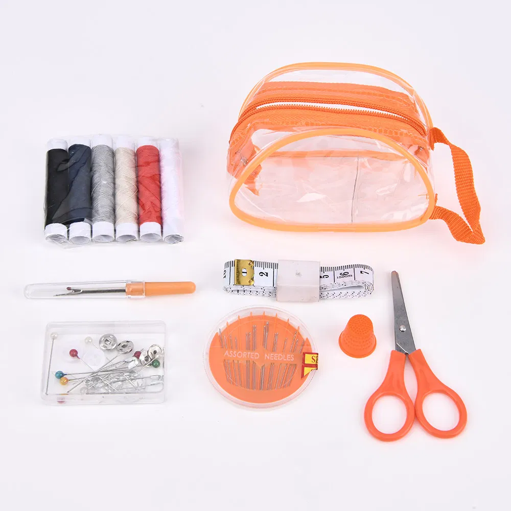 Factory Supply Home Travel PVC Packing Bag Sewing Kit Travel Needlework for Beginner