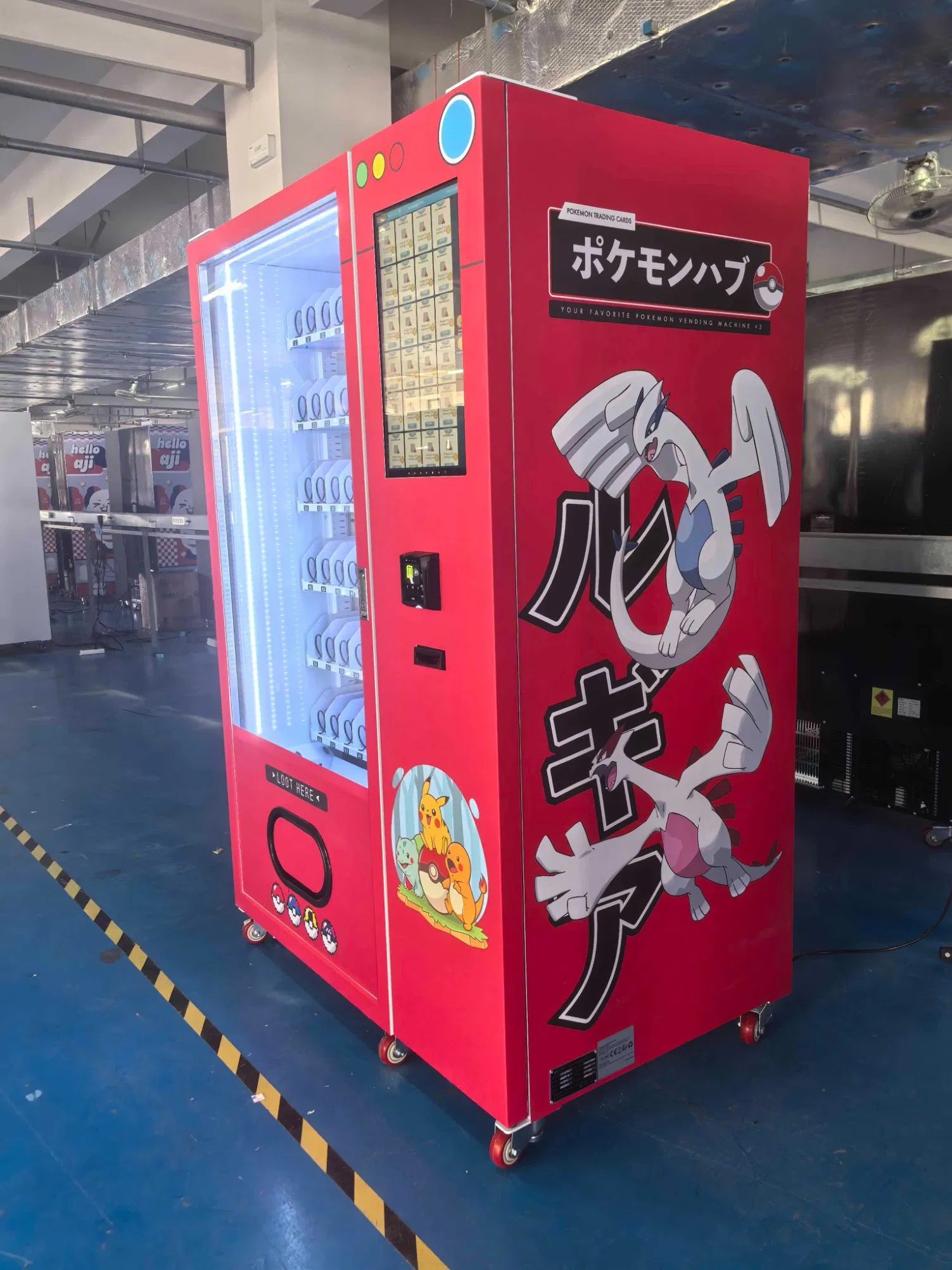 Weimi Automatic Pokemon Vending Machine Trading Card with Custom Sticker Japan Australia Market