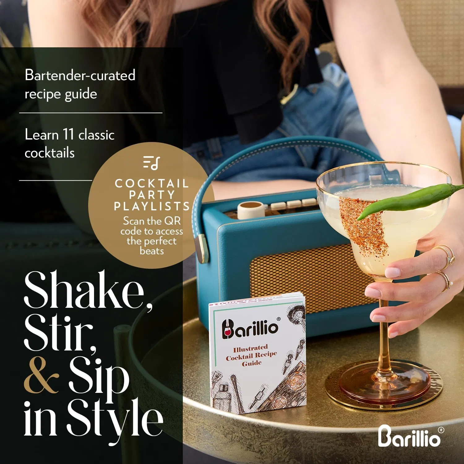 Bar Tool Set PRO Edition-Stainless-Steel Cocktail Shaker Set-Mixology Bartender Kit Boston Shaker, Drink Mixer & Muddler for Cocktails-Home Bar Accessories