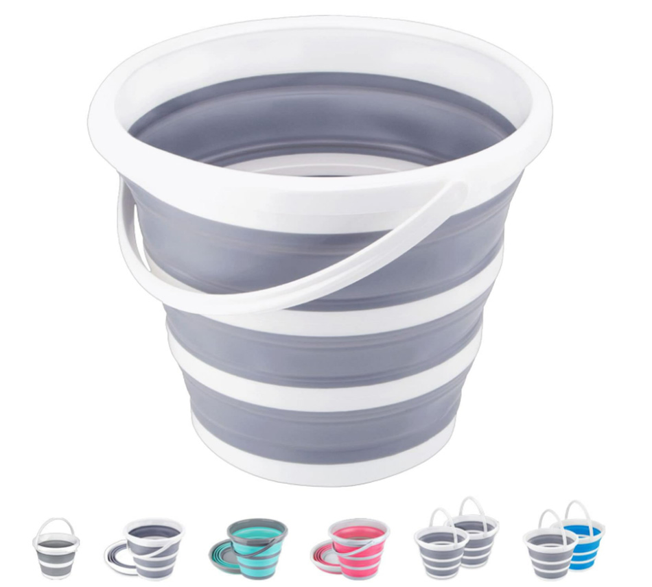 10L 2.6 Gallon Cleaning Mop Bucket Folding Collapsible Bucket