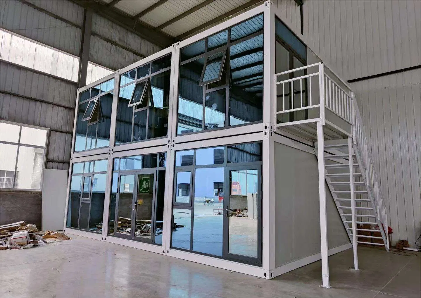 Dyzd Luxury Villa Fabricated Houses with Kitchen Bathroom Black Container House