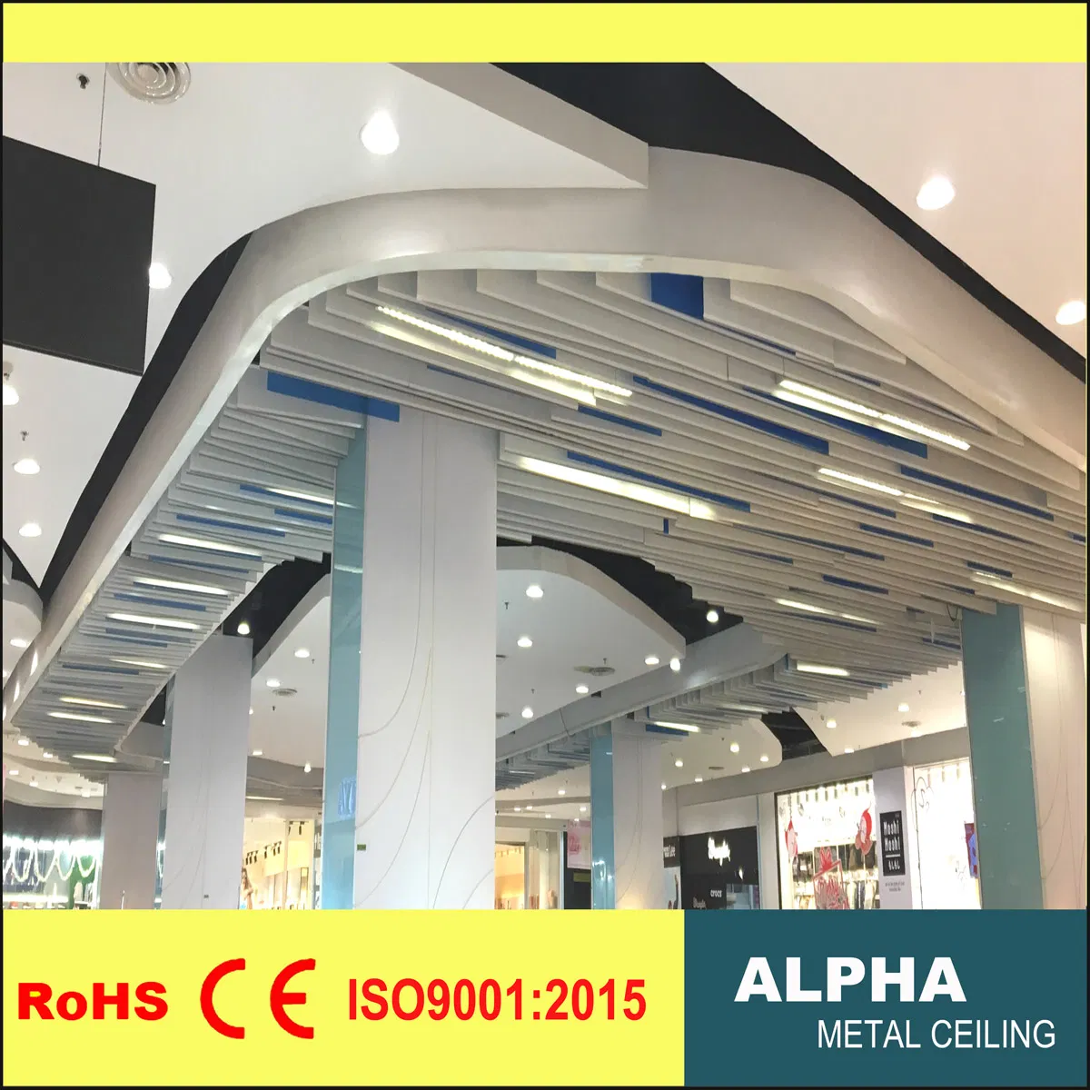 Aluminum Suspended Roof False Screen Metal Ceiling