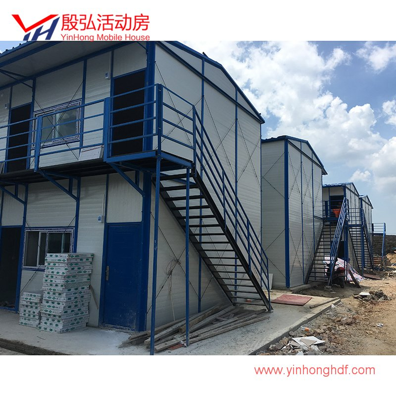 Two Stories Sandwich Panel Prefabricated Mobile House with Ce