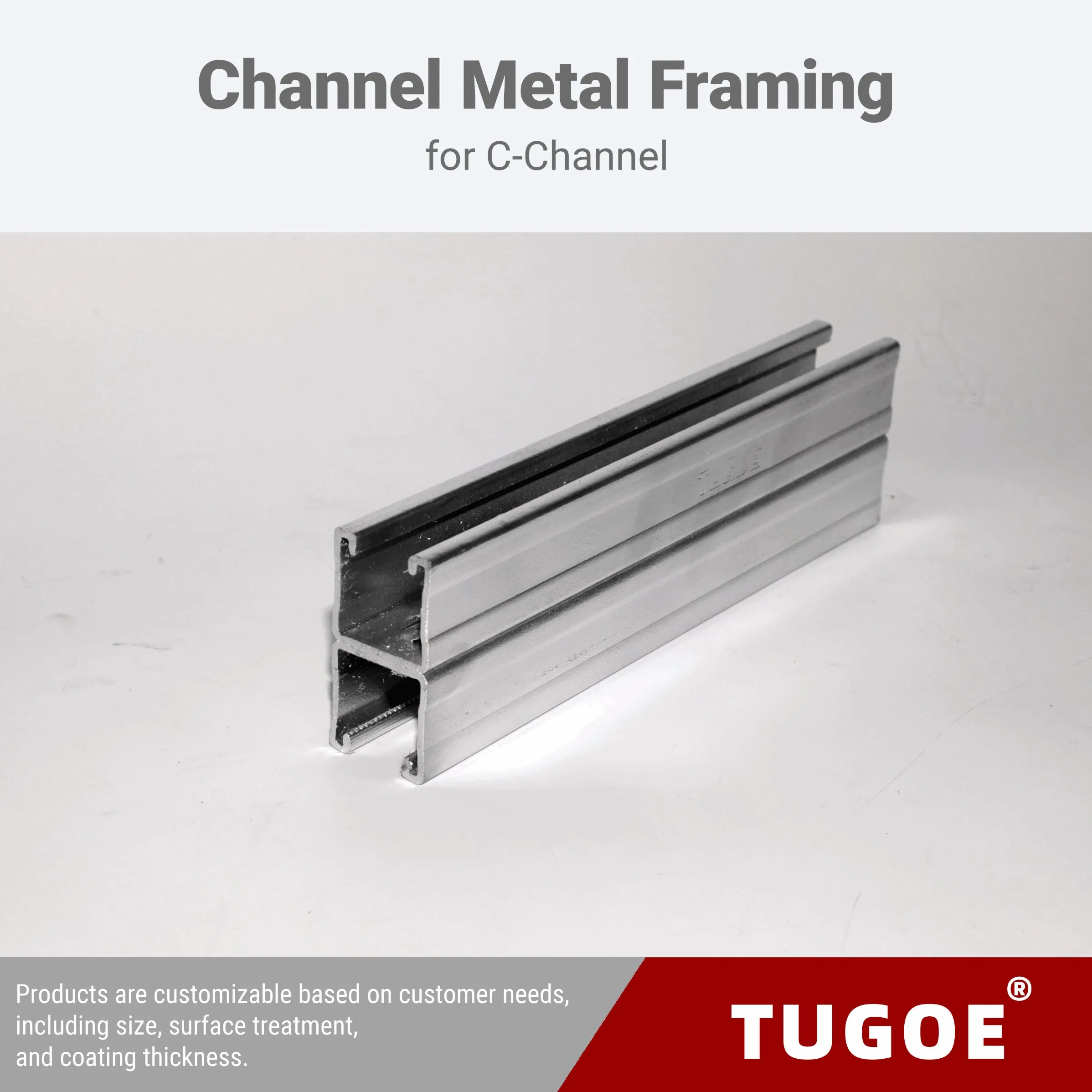 Hot-Selling Building Material Anti Vibration Electro Galvanized 2X41X21mm C Channel