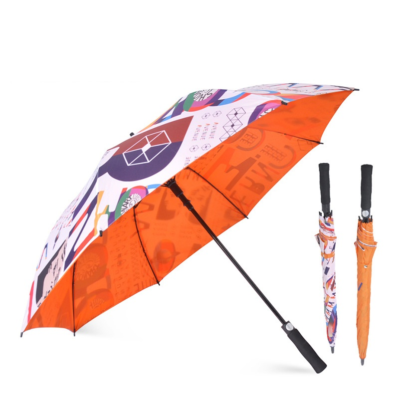 Брендированный зонт для гольфа с двойным слоем и печатью