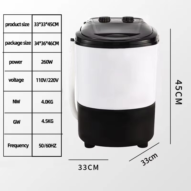 2025 New Mini Washing Machine 5L Large Capacity Washing Machine Small Washing Machine Mini Baby Washer