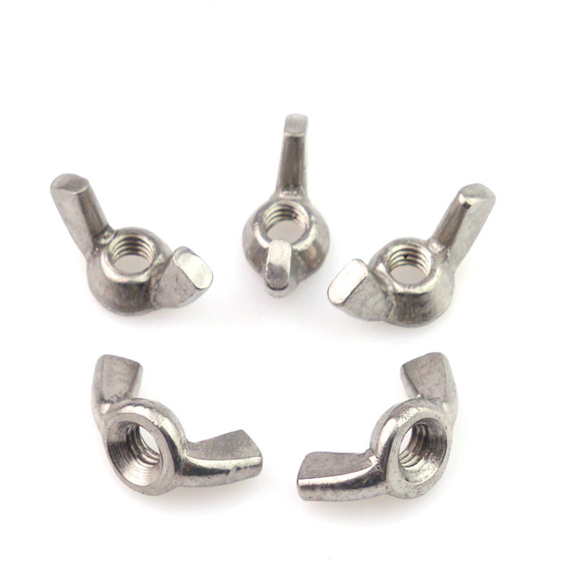 Stainless Steel Hand Screwed Nuts Material Square Wing Butterfly Nut
