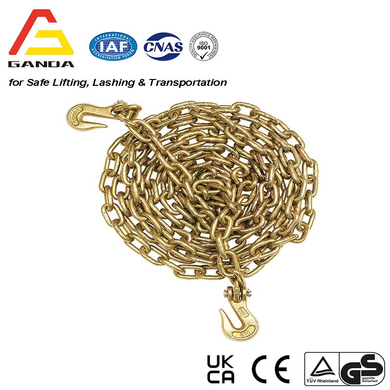 Цепь стяжная G70 с крюком-захватом и натяжителем