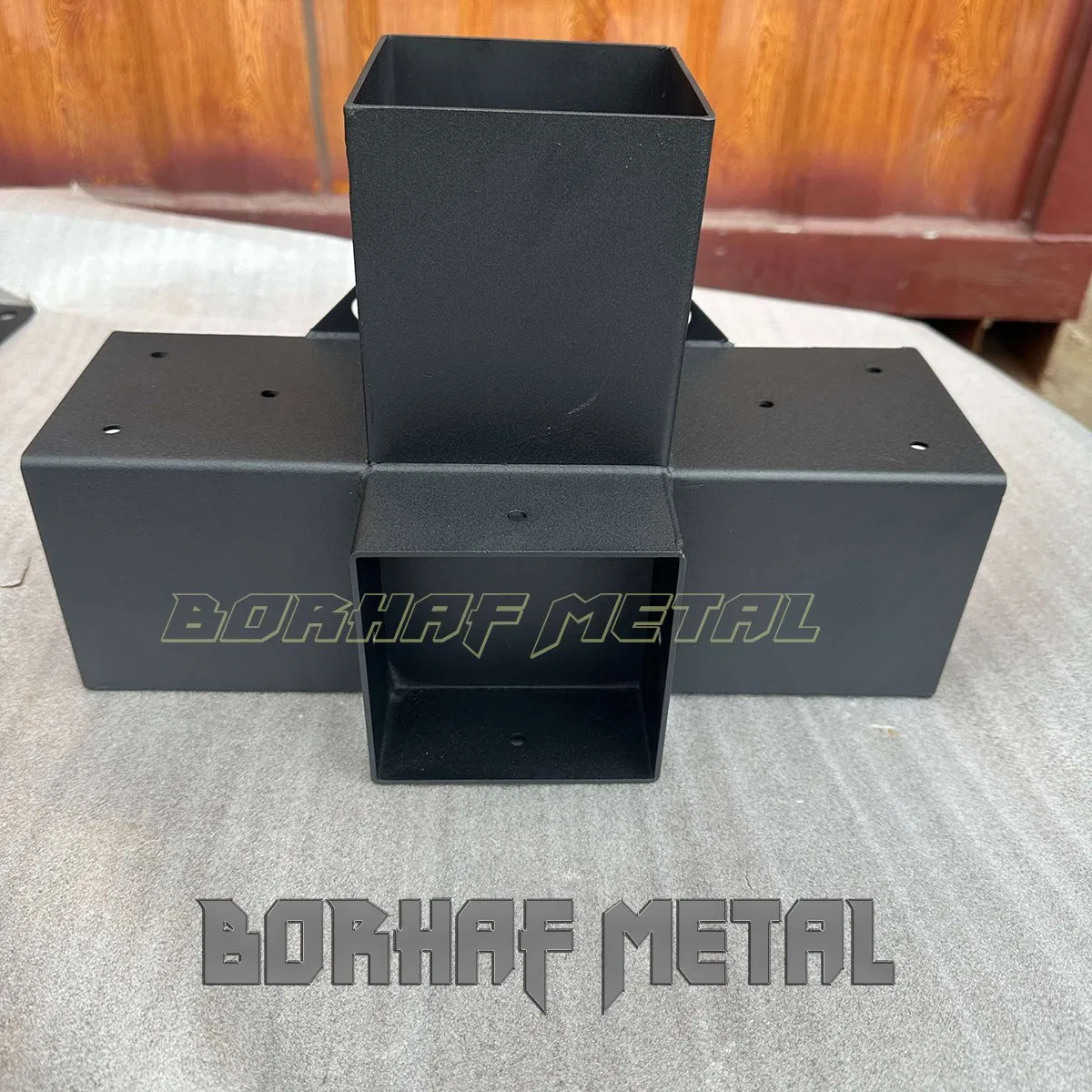 Borhaf Black Powder Coated Conner Angle DIY Gazebo Bracket Kit