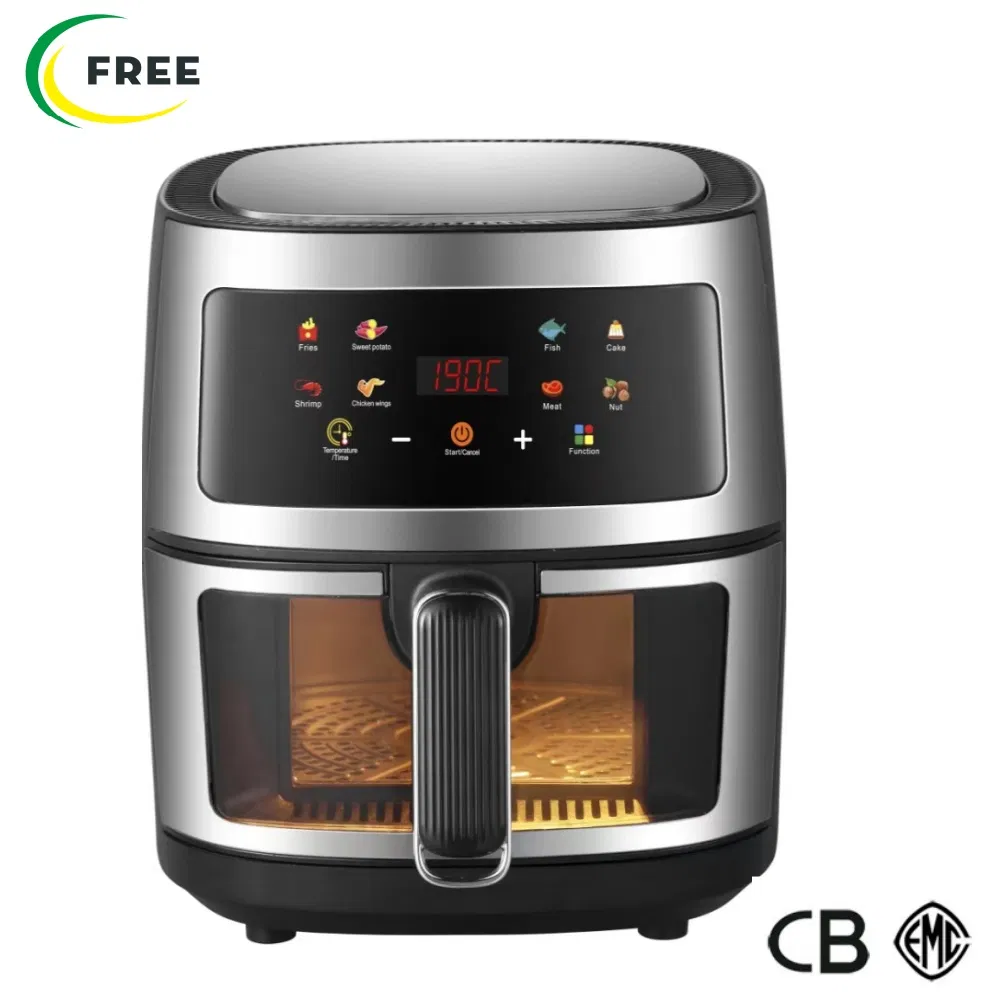 New Large Capacity 6L Digital Control Smart Air Fryer with Oil Free