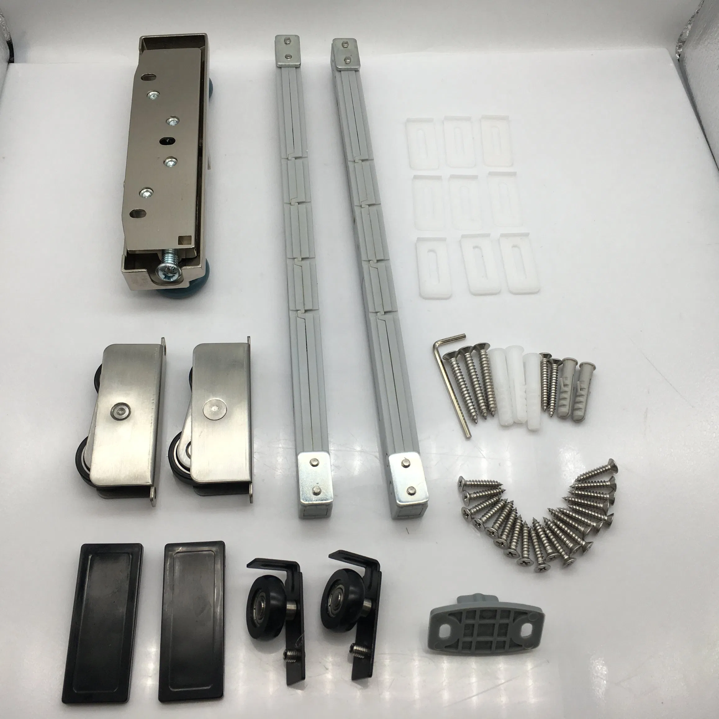 Ghost Wood Door Hanging Roller Hidden Concealed Invisible Track Sliding Door System