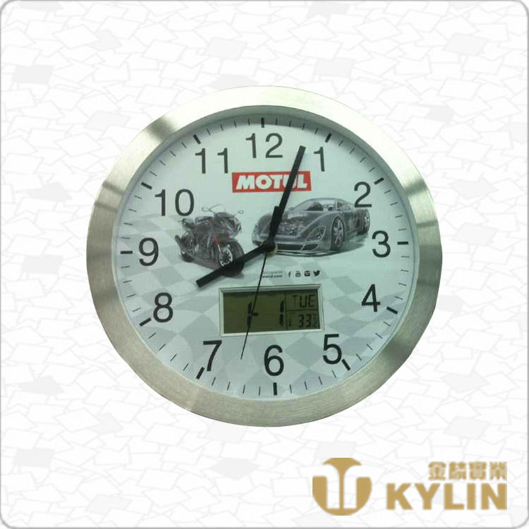 fashion Design Cheap Price Aluminum Digital Wall Clock