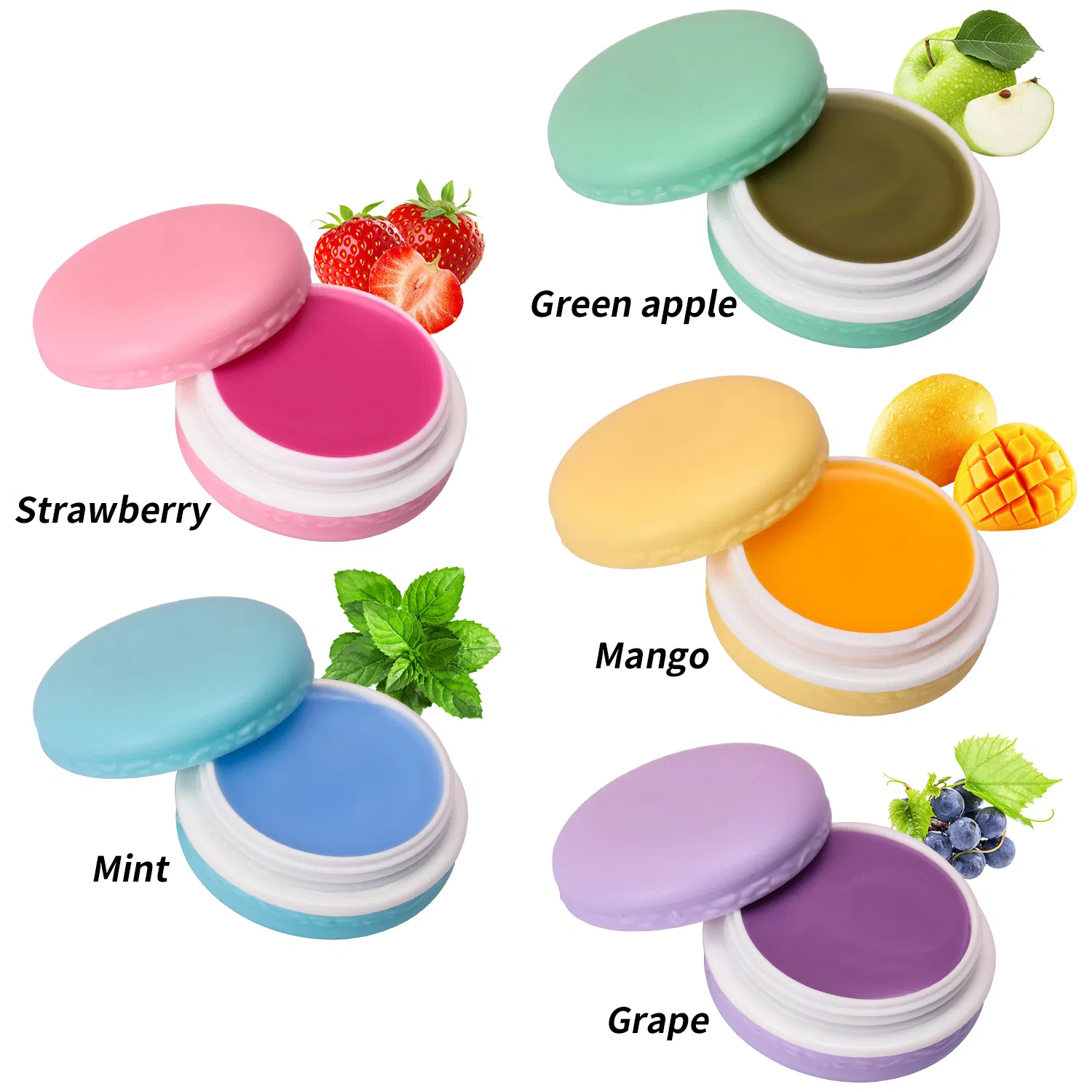 Nourishing Macaron Lip Balm Set