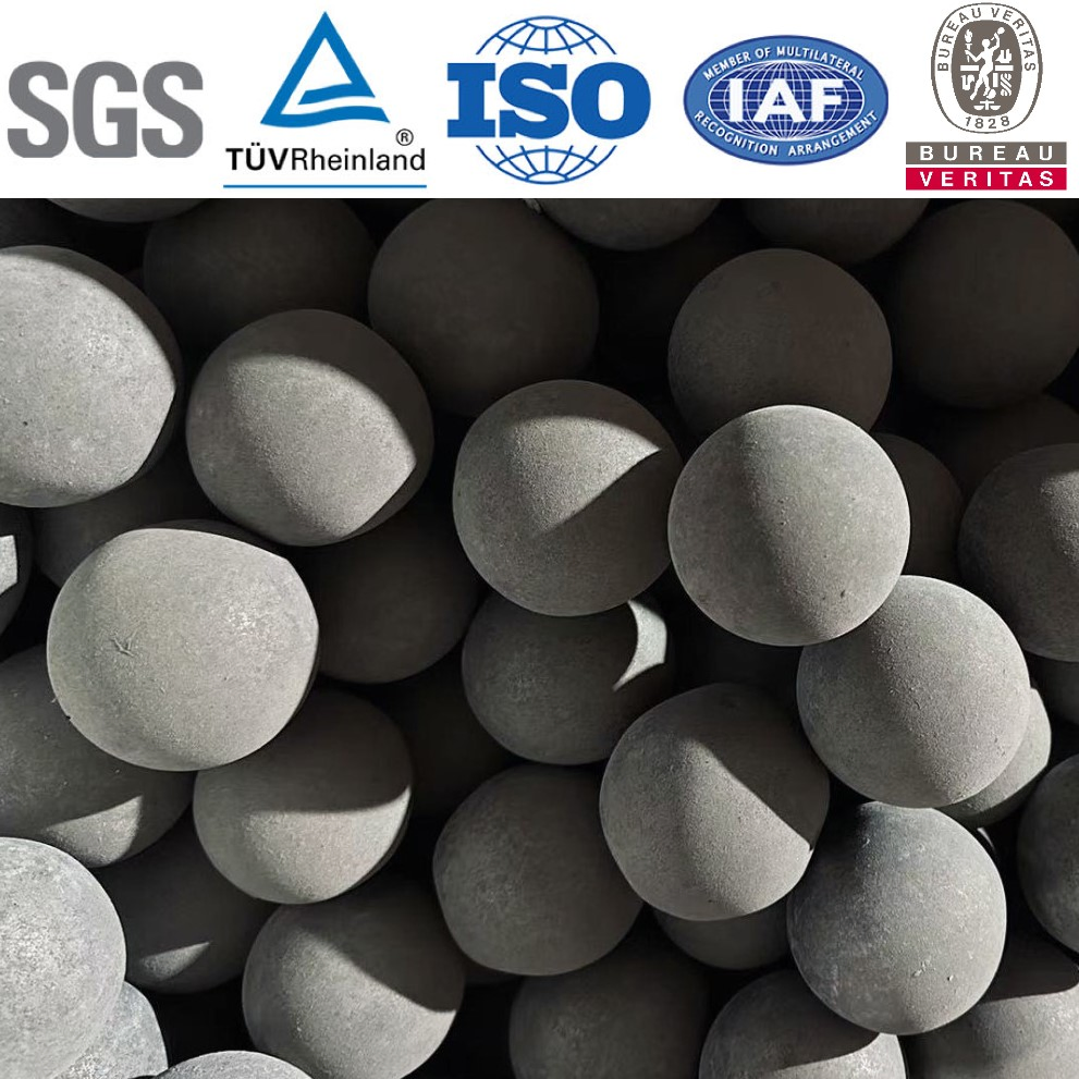 1 Inch 2 Inch 3 Inch High Carbon Forged Grinding Steel Ball Cast Grinding Ball Steel Ball Dry Wet for Gold Copper Iron Cement Aluminium Zinc Lead Silicon