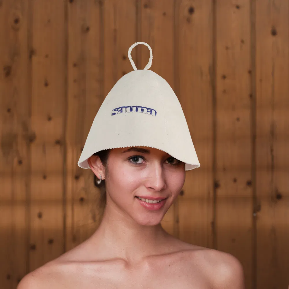 100% Wool Sauna Hat for Men and Women - for Men Women Bath Accessories