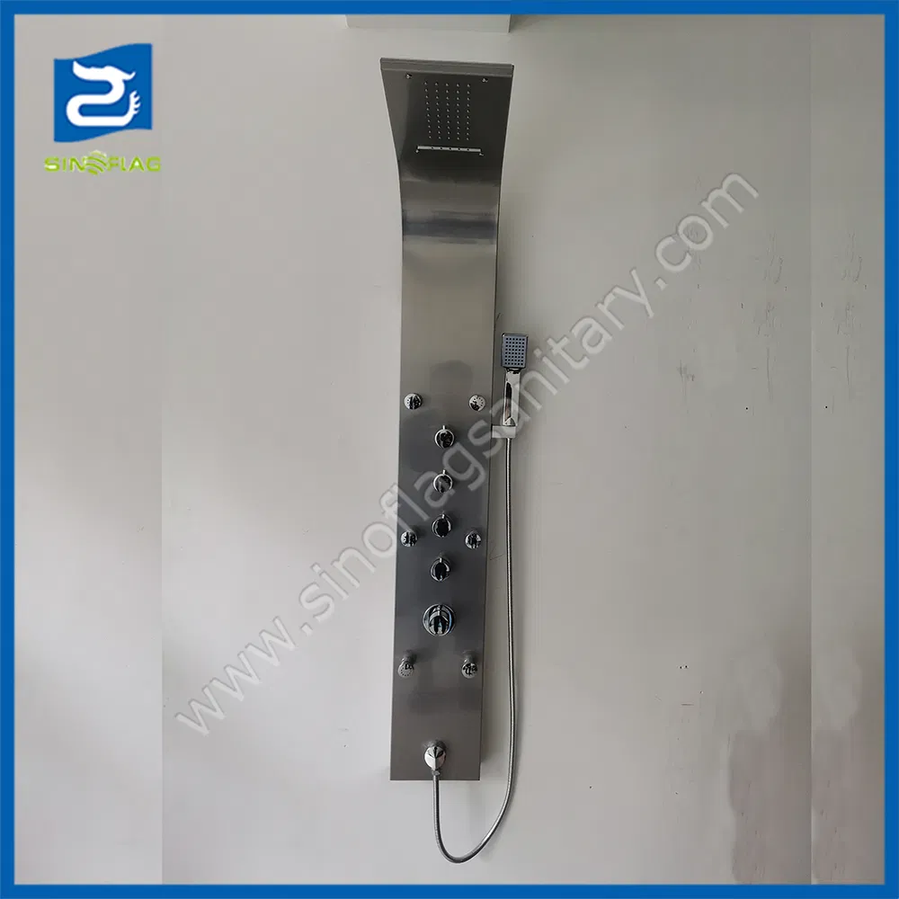 Stainless Steel 304 Shower Panel with 6PCS Back Shower