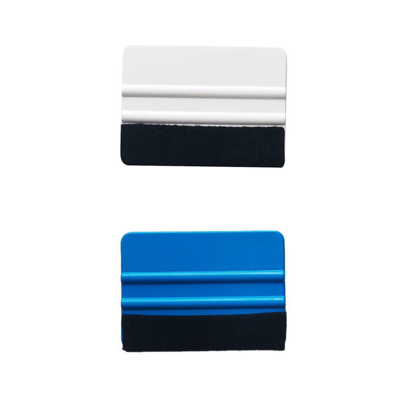 Custom Car Squeegee Scraper Wrapping Tools Plastic Squeegees with Felt Car Vinyl Squeegee for Easier Application of Vinyl