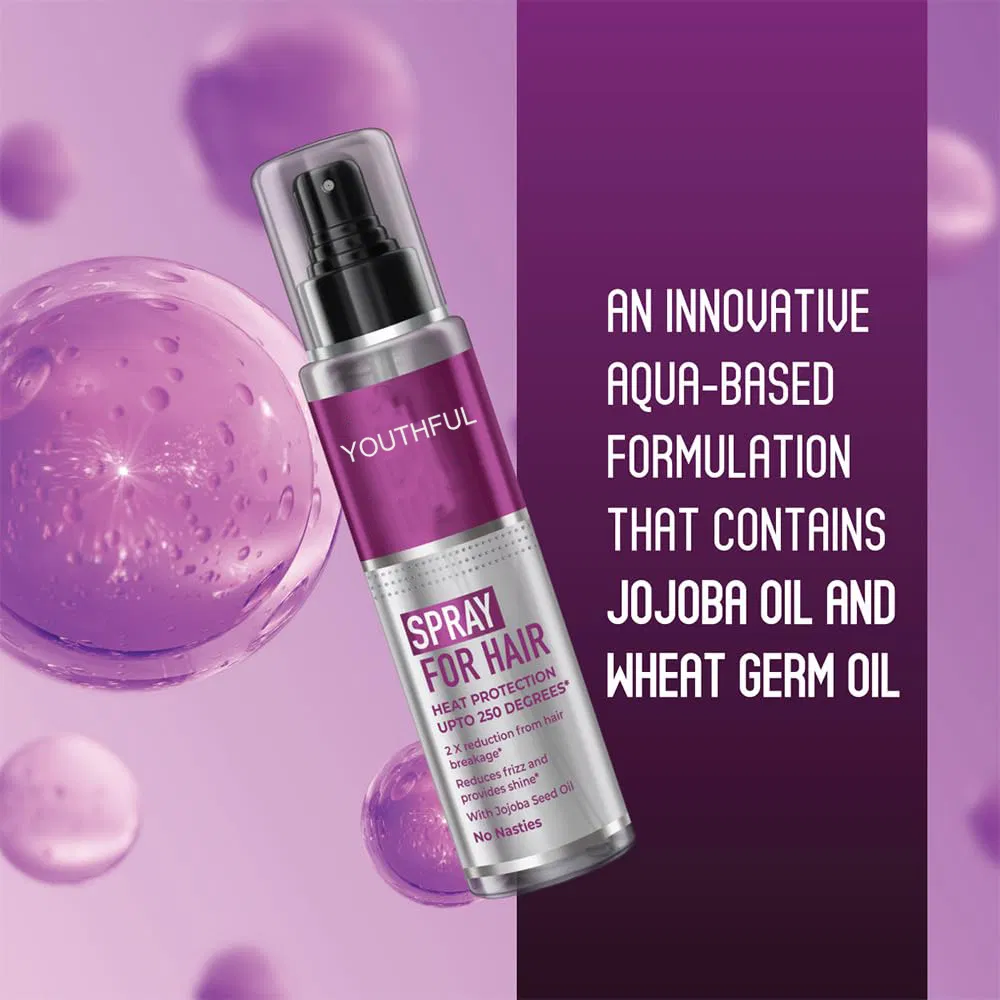 Hair Styling Spray for Women & Men Frizz Free & Helps in Damage Control