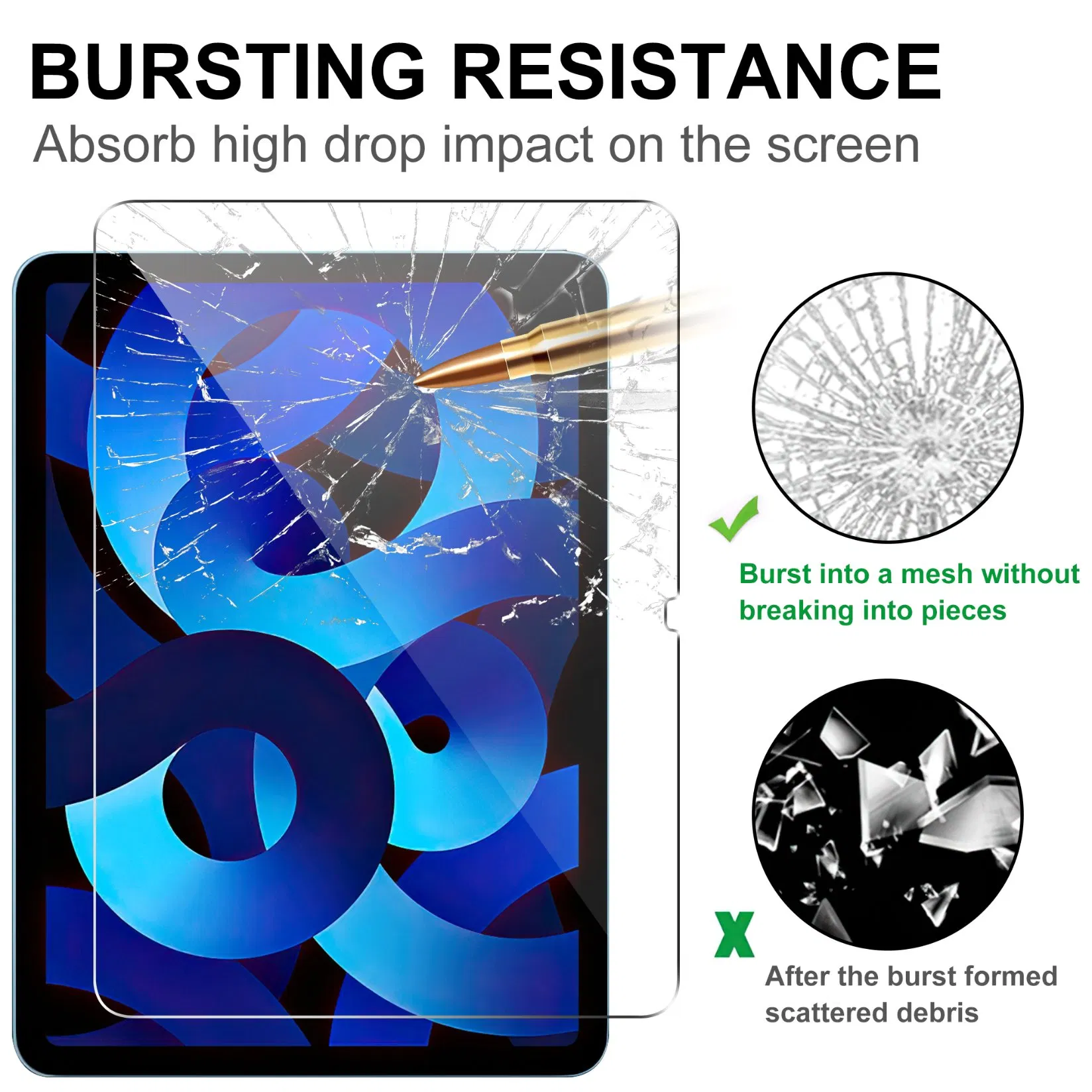 Защитная плёнка для iPad Air 13 (2024) 2.5D, антиотпечатки