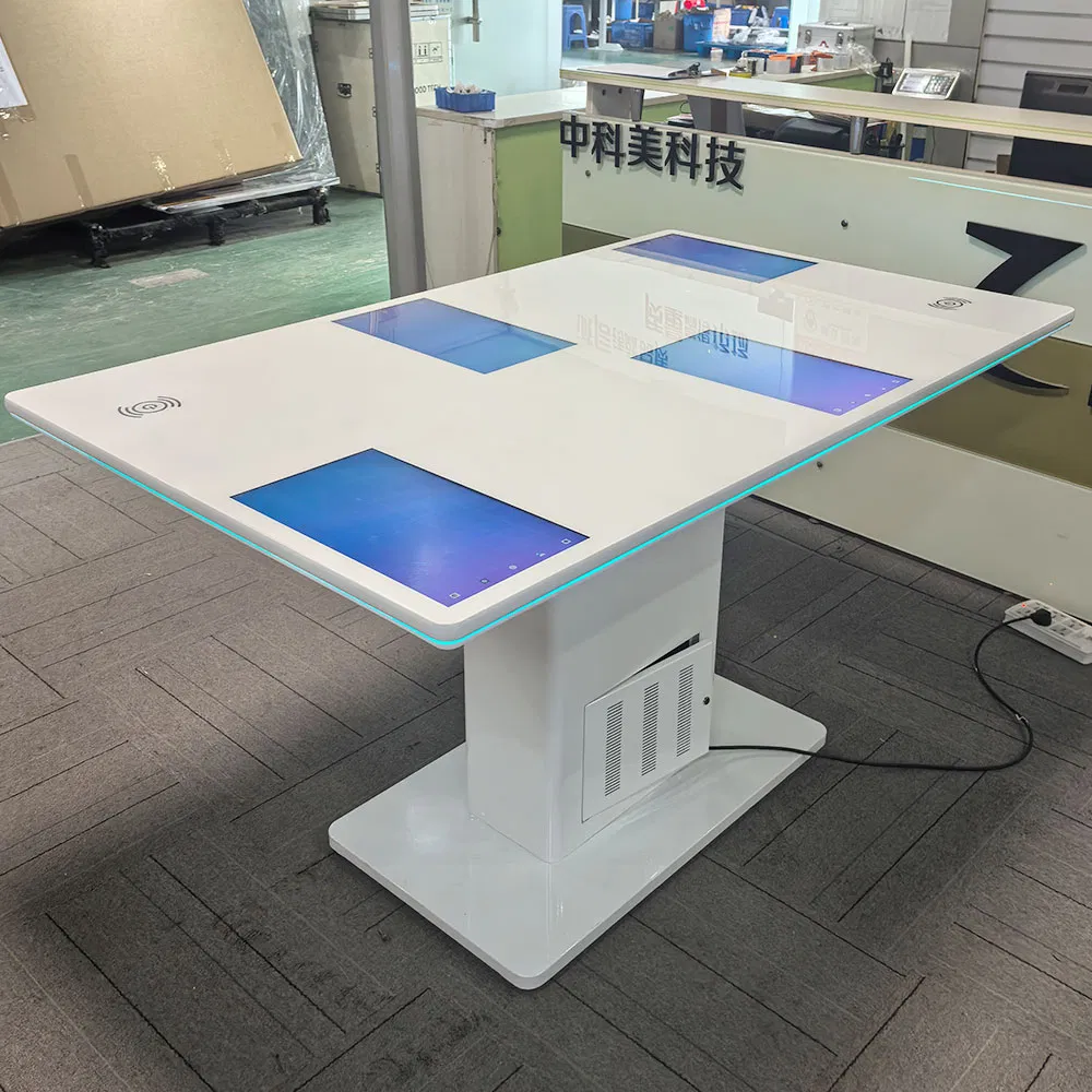 Wholesale 15.6 Inch Multi Screen Touch Table with Wireless Charger