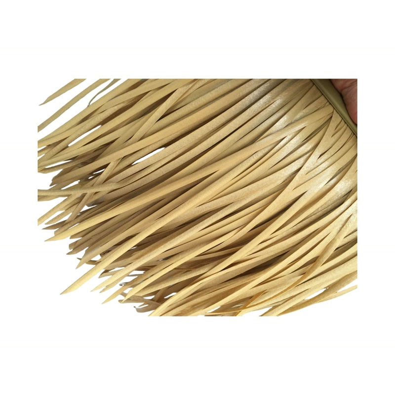 Custom Hawaiian Beach Synthetic Black Long Straw Thatch Bar Roof Leisure PE Thatch for Hotel