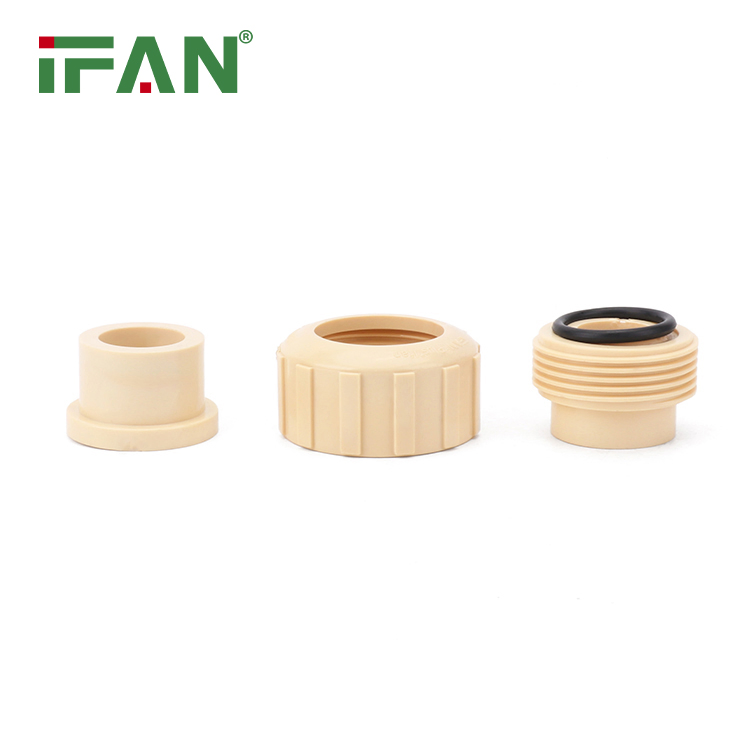 Ifan Factory Supply Pipe Fittings CPVC 1/2-2 Inch CPVC Pipe Fittings Good Performance DIN 8079 Union CPVC Fitting