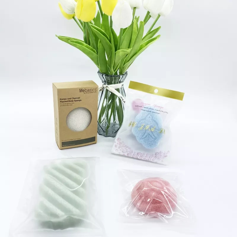 100% Natural Konjac Sponge Plant Fiber Skin Cleaning Ball Makeup Removal Tool Soft Konjac Sponge